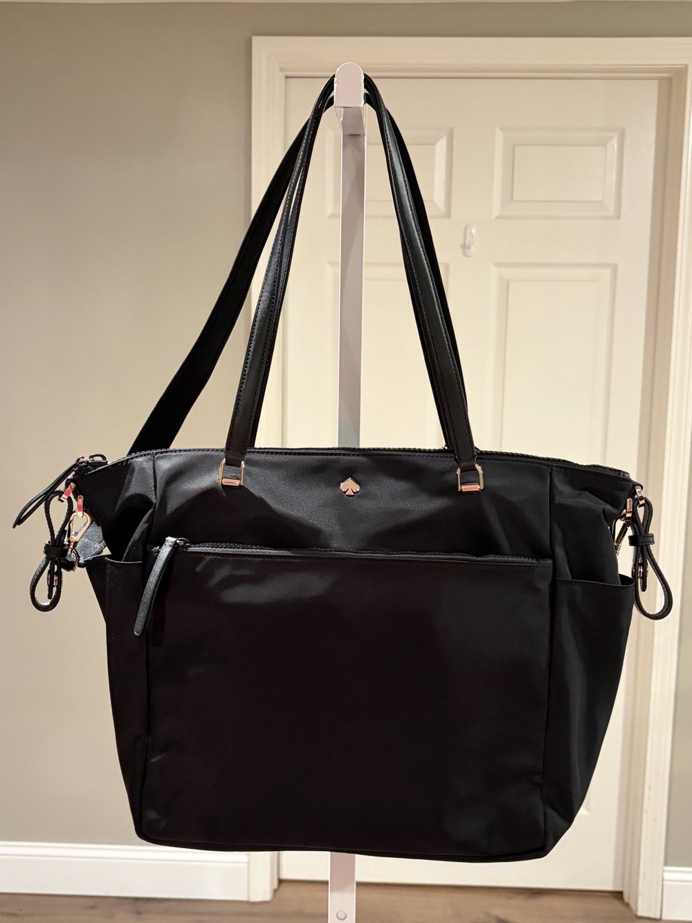 kate spade Black Nylon Baby Diaper Bag Tote